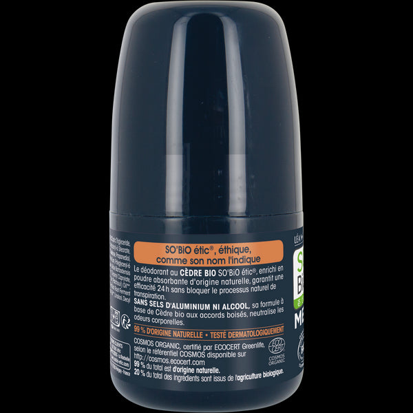 SO’BiO étic Deodorant roll-on 24h MEN - cedr BIO (50 ml)