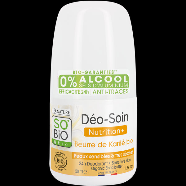 SO’BiO étic Deodorant roll-on 24h Nutrition+ s karité BIO (50 ml)