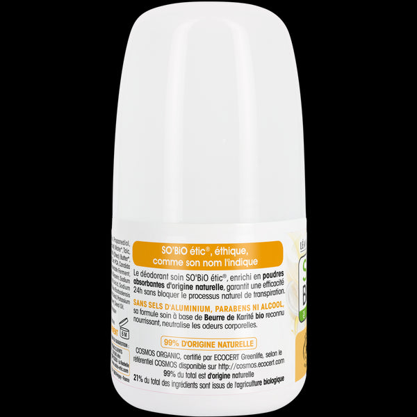 SO’BiO étic Deodorant roll-on 24h Nutrition+ s karité BIO (50 ml)