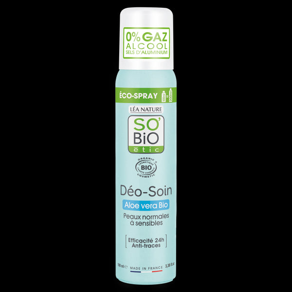 SO’BiO étic Deodorant přírodní ECO SPRAY 24h - Aloe vera BIO (100 ml)