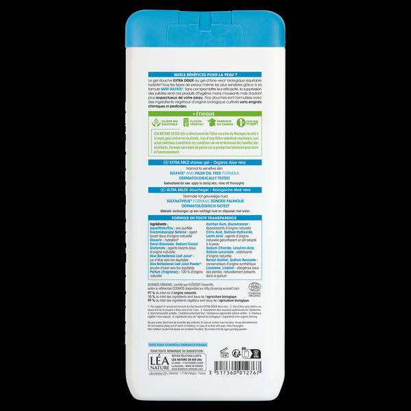 SO’BiO étic Gel sprchový EXTRA JEMNÝ s Aloe vera BIO (650 ml)