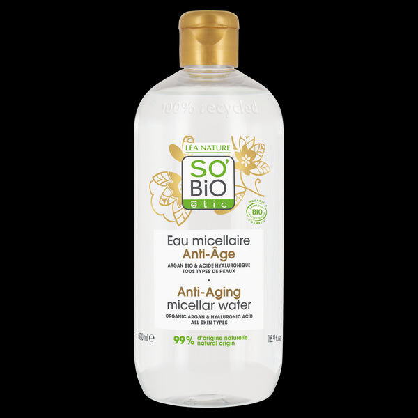 SO’BiO étic Anti-Age Precieux Argan Voda micelární Anti-age s hyaluronem BIO (500 ml)
