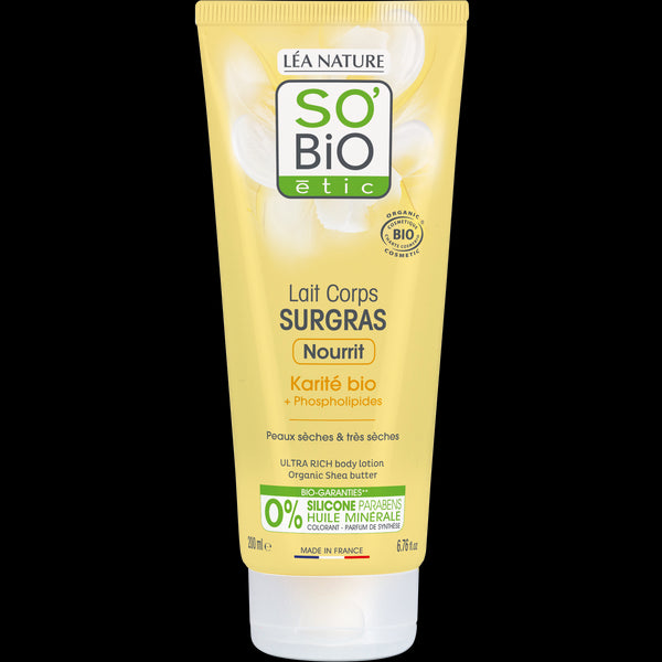 SO’BiO étic Mléko tělové ultra výživné s karité BIO (200 ml)