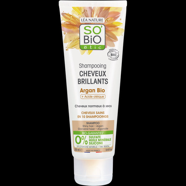 SO’BiO étic Šampon argan pro lesk - pro normální až suché vlasy BIO (250 ml)