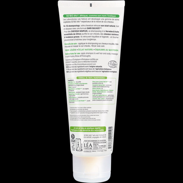 SO’BiO étic Šampon jemný verbena-citron BIO (250 ml)