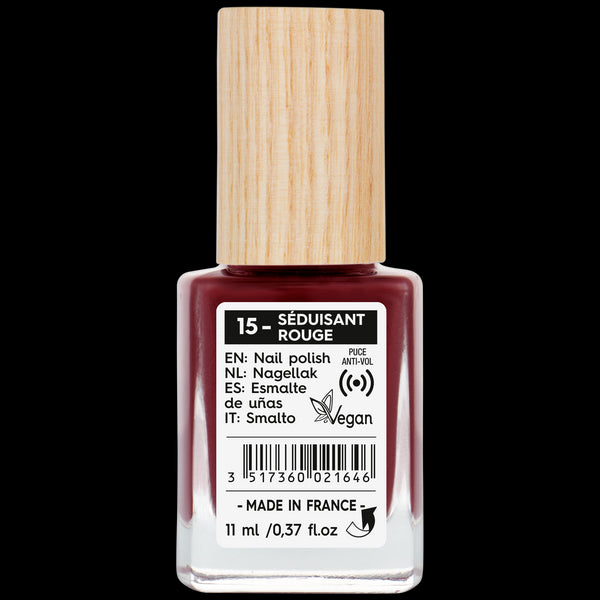 SO’BiO étic Lak na nehty - 15 svůdná červená (11 ml)