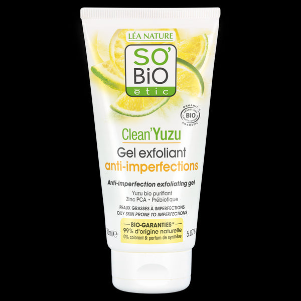 SO’BiO étic Gel pleťový exfoliační - Clean Yuzu BIO (150 ml)
