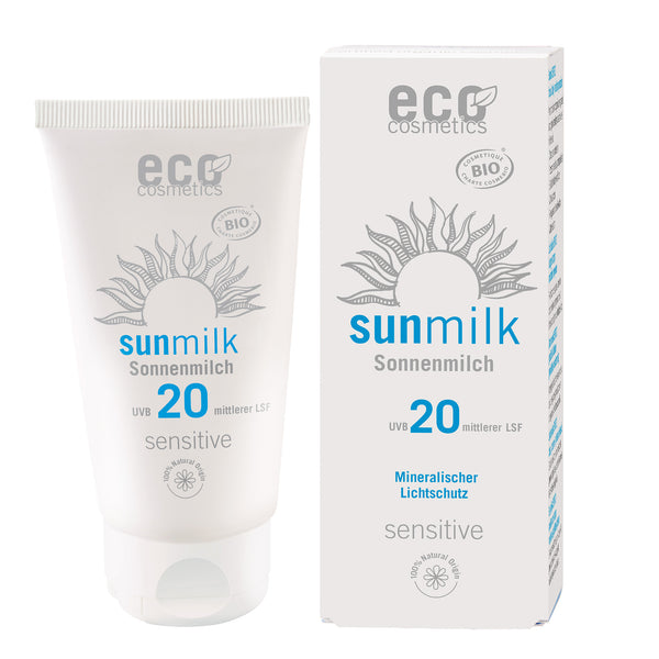 Eco Cosmetics Opalovací mléko SPF 20 Sensitive BIO (75 ml)