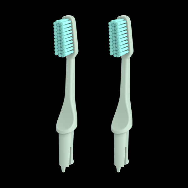 TIO TIOBRUSH Náhradné hlavice pre zubnú kefku (stredné) - Cool Dew - 2 ks