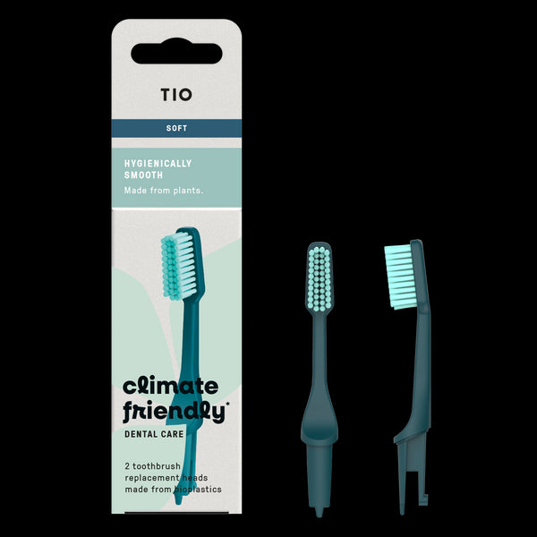 TIO TIOBRUSH Náhradné hlavice na zubnú kefku (mäkké) - Living Ocean - 2 ks