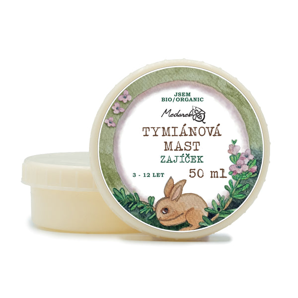 Medarek Tymiánová mast pro děti od 3 do 12 let - Zajíček (50 ml)