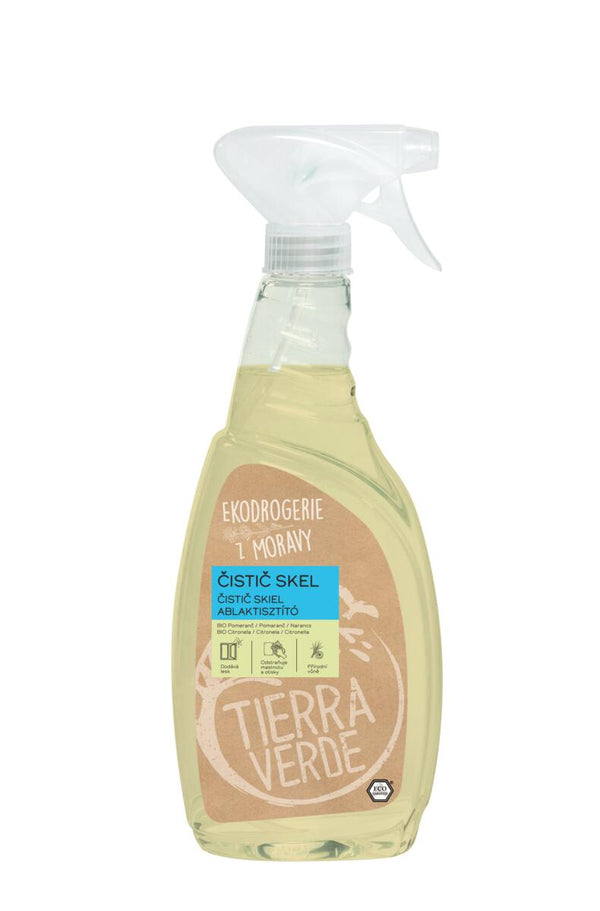 Tierra Verde Čistič skla s <tc>BIO</tc>pomarančom a citronelou (750 ml)