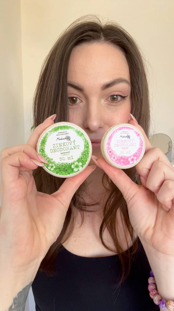 Medarek Krémový deodorant zinkový bez sody - Sladká máta (30 ml)