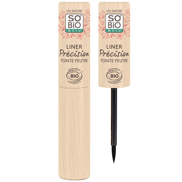 SO’BiO étic Tekuté oční linky BIO - 01 černá (3 ml)