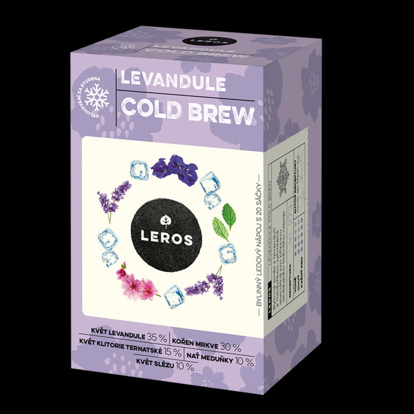 LEROS Bylinná směs Levandule Cold Brew - nálev. sáčky (20 x 1,2 g)