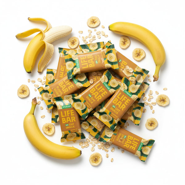 Lifefood Zvýhodněná sada 13 + 2 tyčinky zdarma - Lifebar Oat Snack Banana Dream BIO (15 x 40 g)