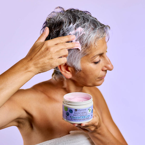 laSaponaria Zvýhodněná sada No yellow pro šedivé vlasy