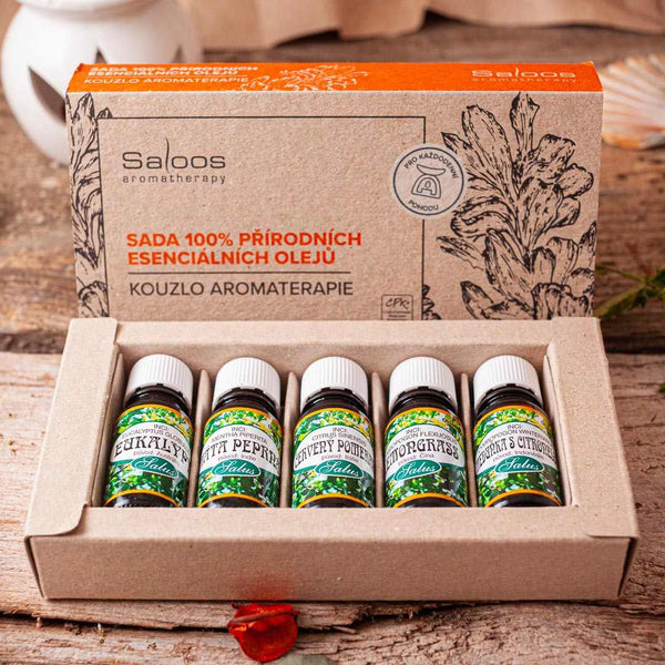Saloos Sada esenciálních olejů BIO (5 x 10 ml) - Kouzlo aromaterapie