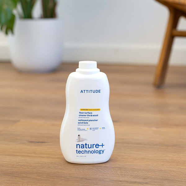 Attitude Čistič na podlahy a dřevo s vůní citronové kůry (1050 ml)