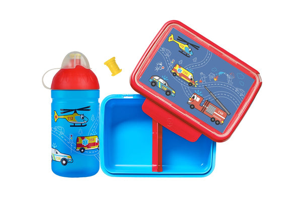 Zdravá fľaša SET krabice a fľaše 0,5 l - Záchranári