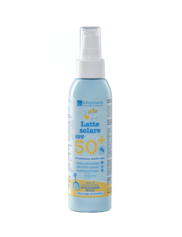 laSaponaria Opaľovacie mlieko pre deti a citlivú pokožku SPF 50+ <tc>BIO</tc> (125 ml)