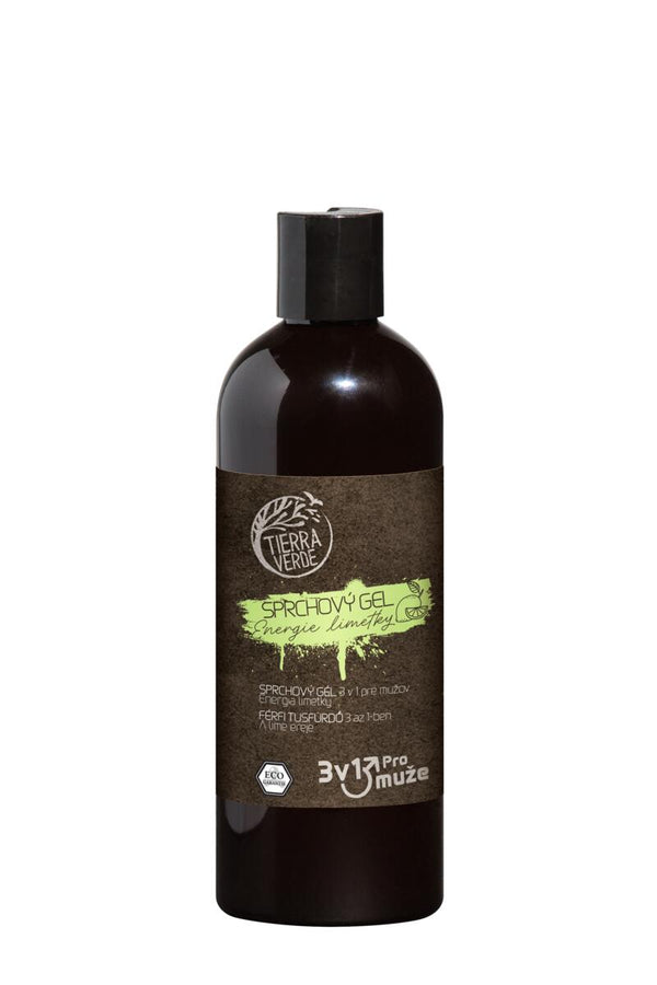 Tierra Verde Pánský sprchový gel na tělo, obličej a vlasy 3v1 - Energie limetky
