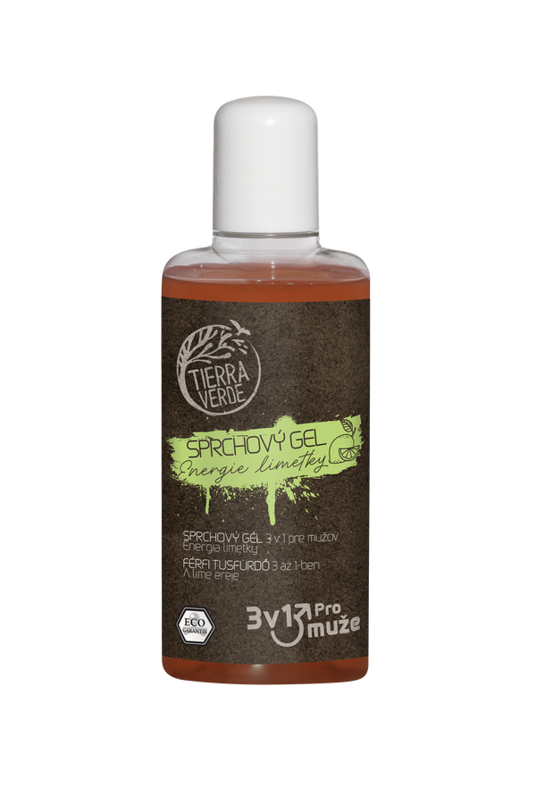 Tierra Verde Pánský sprchový gel na tělo, obličej a vlasy 3v1 - Energie limetky