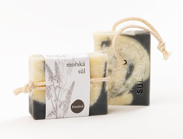 Koukol Soap Factory Tuhé mydlo pre suchú a citlivú pokožku - Morská soľ (95 g)