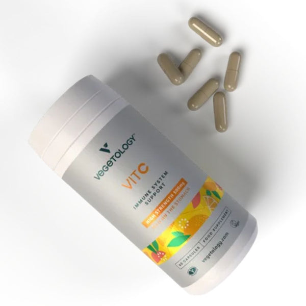 Vegetology Vitamín C 500 mg a bioflavonoidy na podporu imunity (60 kapsúl)