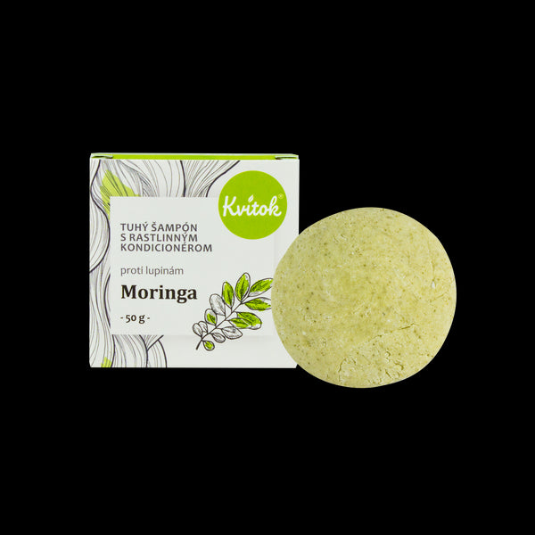 Kvitok Tuhý šampón s kondicionérom proti lupinám Moringa