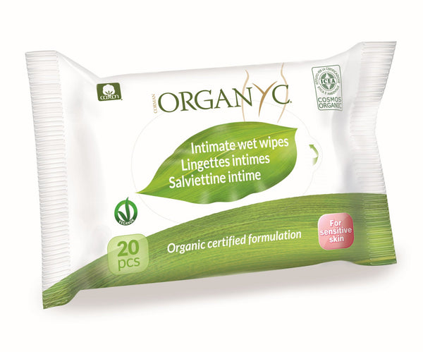 Organyc Vlhčené obrúsky na intímnu hygienu <tc>BIO</tc> (20 ks)
