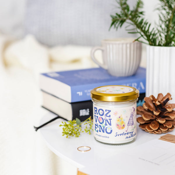 Vonná sviečka - Voľný dych (130 ml)