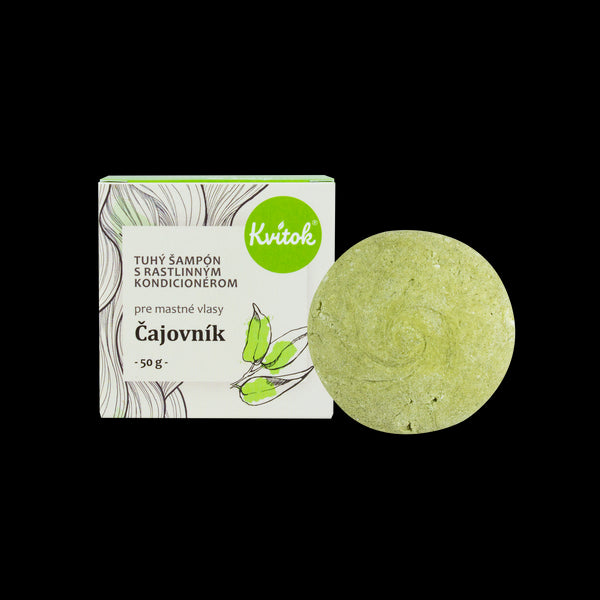 Kvitok Tuhý šampón s kondicionérom na mastné vlasy Tea tree