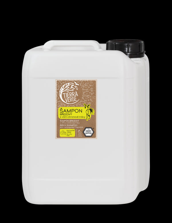Tierra Verde Brezový šampón na suché vlasy s citrónovou trávou