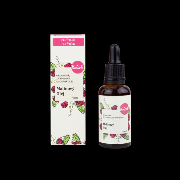 Kvitok Malinový olej na tvár nerafinovaný <tc>BIO</tc> (30 ml)