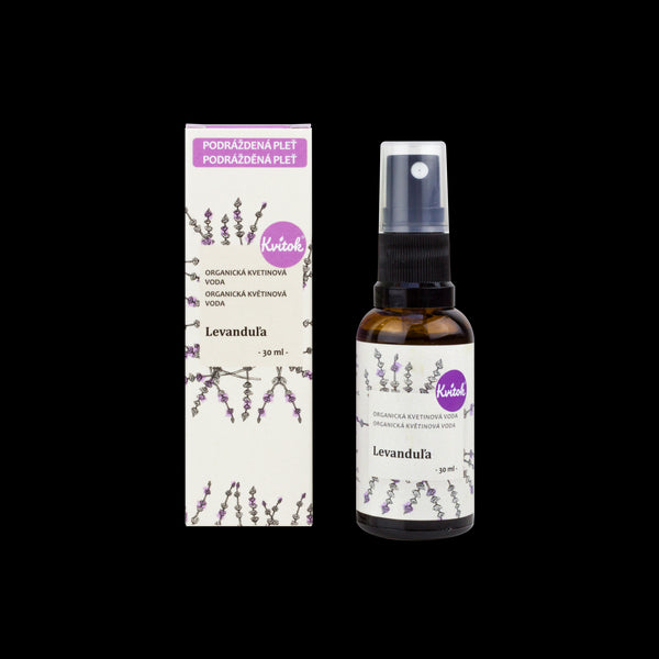 Kvitok Kvetinová voda s rozprašovačom - levanduľa <tc>BIO</tc> (30 ml)