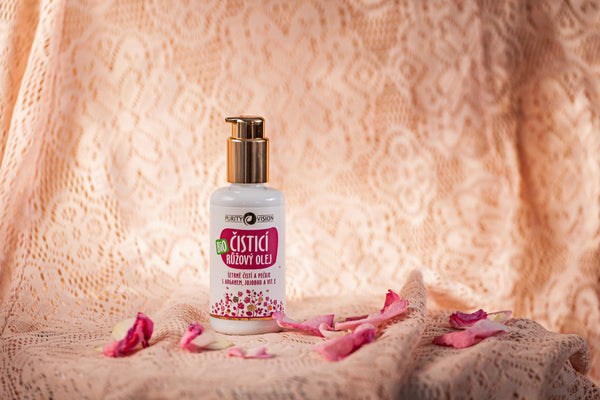 Purity Vision Růžový čisticí olej s arganem, jojobou a vit. E, BIO (100 ml)