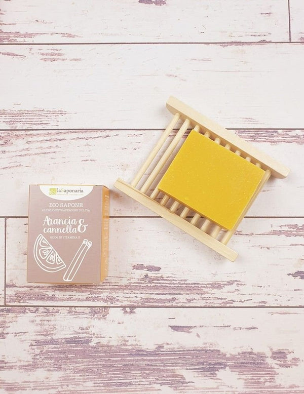 laSaponaria Tuhé olivové mydlo <tc>BIO</tc> - Pomaranč a škorica (100 g)