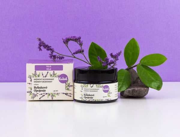 Kvitok Jemný krémový dezodorant Bylinné opojenie (30 ml)