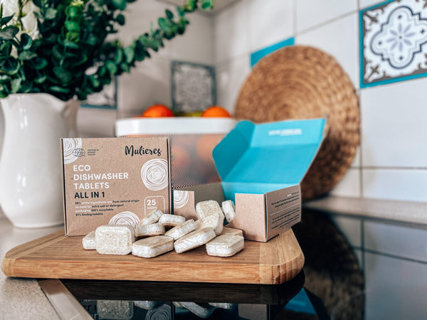 Tablety do umývačky riadu Mulieres - všetko v jednom