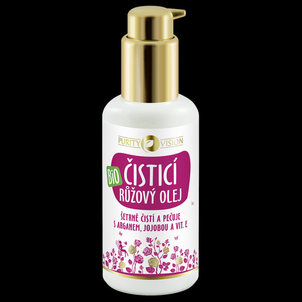 Purity Vision Růžový čisticí olej s arganem, jojobou a vit. E, BIO (100 ml)