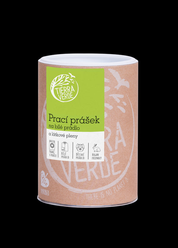 Tierra Verde Prací prášok na bielu bielizeň a látkové plienky - INNOVATION