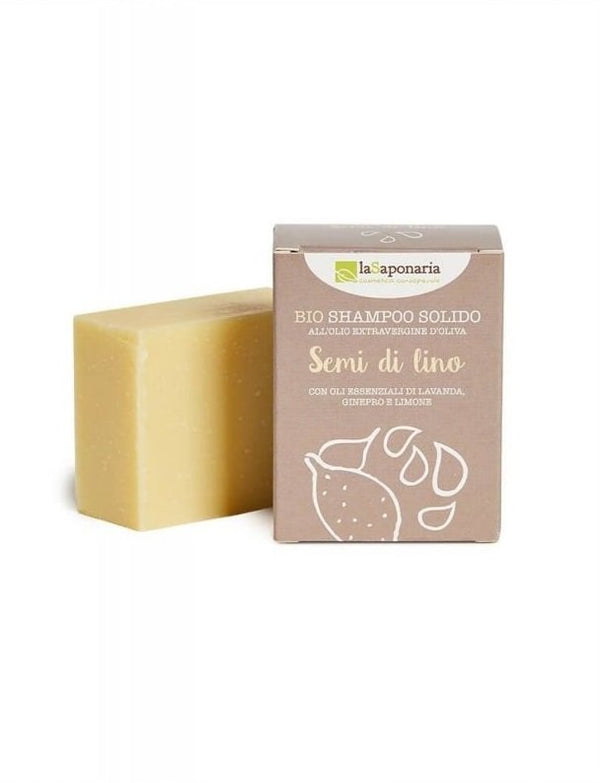 laSaponaria Tuhé mydlo na vlasy s ľanovým olejom <tc>BIO</tc> (100 g)