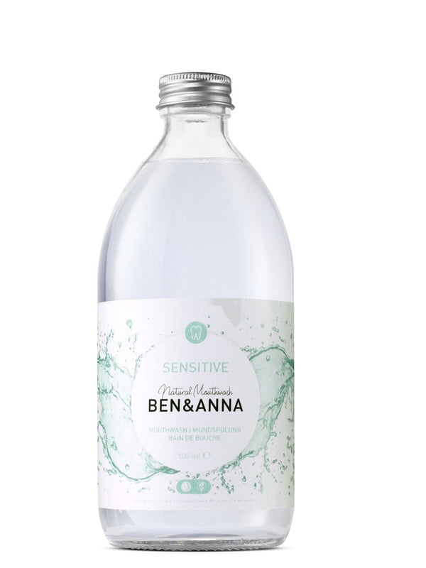 Ústna voda Ben & Anna na citlivé zuby Sensitive (500 ml)
