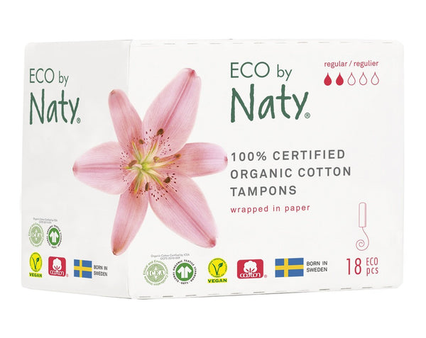 Tampóny Eco by Naty Regular (18 ks)