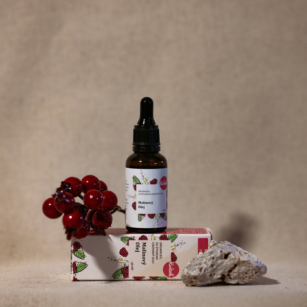 Kvitok Malinový olej na tvár nerafinovaný <tc>BIO</tc> (30 ml)