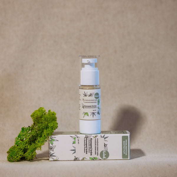 Konopný denný krém na mastnú pleť Kvitok (30 ml)