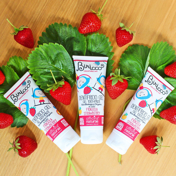 Officina Naturae Detská zubná pasta - jahoda <tc>BIO</tc> (75 ml)