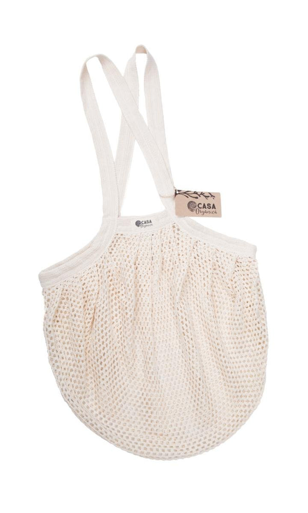 Tierra Verde Sieťovaná taška s malými okami - prírodná