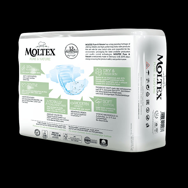 Moltex Ekoplenky Pure & Nature - pro novorozence 2-4 kg (22 ks)
